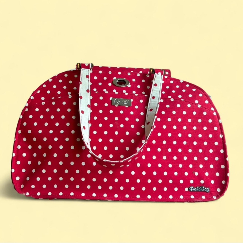 Cutest Polka Dot Cesar “Puchi Bag” Dog Carrier